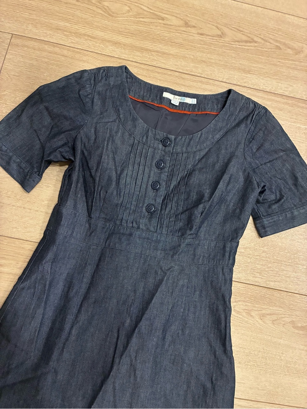 Boden Women’s Westbourne Dress Chambray Blue Sheath Size 2P Petite